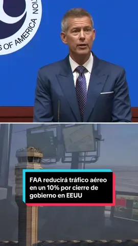 La Administración Federal de Aviación de Estados Unidos (FAA, por sus siglas en inglés) anunció el miércoles que reducirá el tráfico aéreo en un 10% en 40 mercados de 