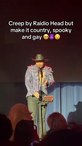 What song should I bully @Kameron Ross into doing next? Let me know! 🥹😂 #creepradiohead #creepradioheadcover🎸🔥 #gaycountrycouple #countrymusic #jackskellington 