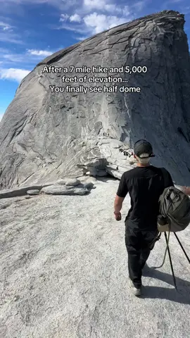 experience of a lifetime  #halfdome #yosemite #nature #hike #cablesdown 