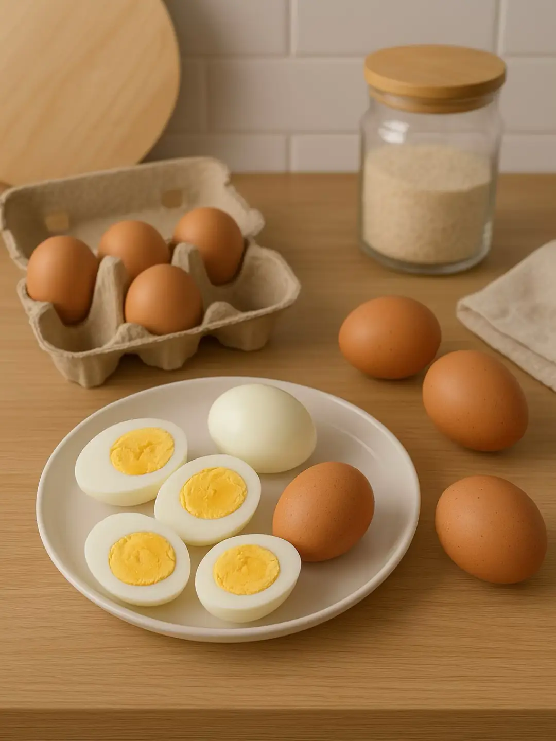 Nggak perlu mahal buat sehat, cukup makan telur rebus tiap hari 🥚✨ Kandungannya lengkap banget: ✅ Protein tinggi buat tenaga ✅ Vitamin D & zat besi jaga daya tahan tubuh ✅ Kolin bantu otak tetap fokus ✅ Lutein bikin mata tetap sehat #fyp #tipskesehatan #herbalalami #telurrebus #telur 