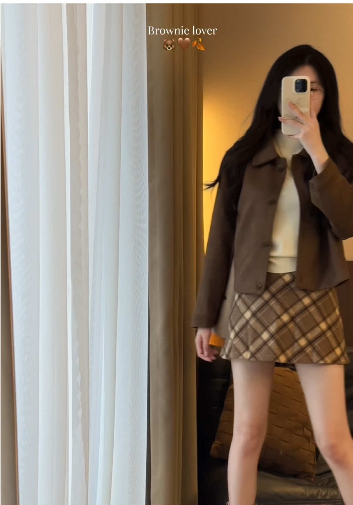 Em áo da lộn nâu mãi đỉnh nhà emmmm 🍂🐻🥐🤎#xuhuongtiktok #cardigan #aolen #viral #outfitideas 