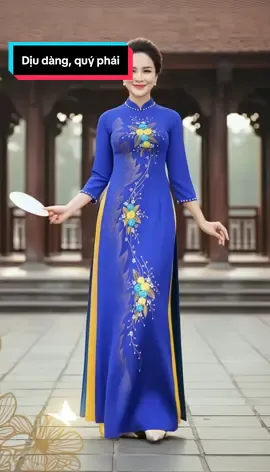 Áo dài lụa mỹ sang trọng và quý phái #hoale4mua #aodai #aodaivietnam #aodaitruyenthong #aodaithietke 