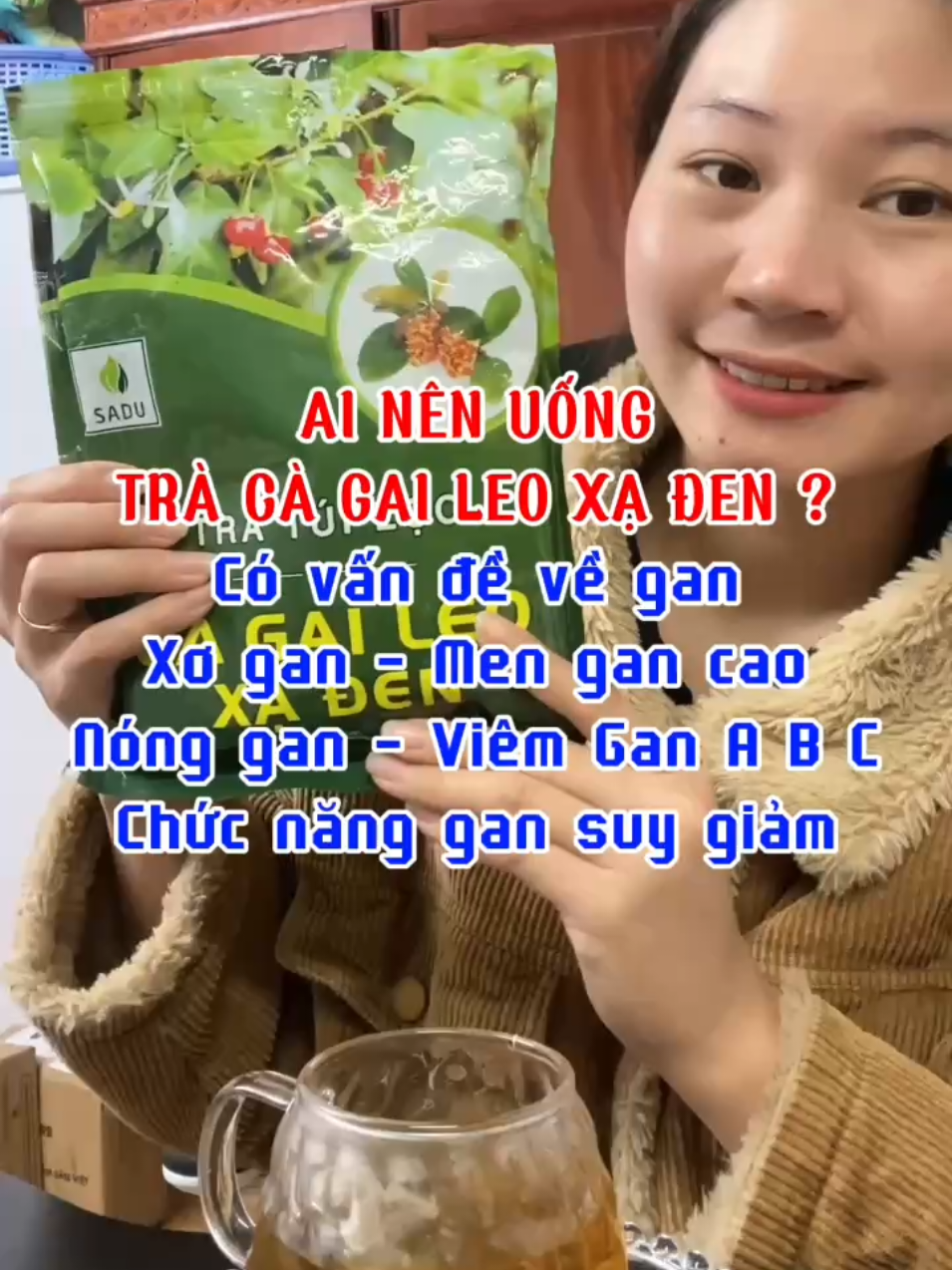 Trà Cà Gai Leo Xạ Đen Sadu, 1 Bịch 250g Có 50 Gói Túi Lọc Tiện Dụng. Trà Cà Gai Leo Xạ Đen Hỗ Trợ Thanh Nhiệt, Hỗ Trợ Thải Độc, Thanh Lọc Cơ Thể. Tăng Cường Chức Năng Gan. Hỗ trợ An Thần, Dễ N.g.ủ, Giải Khát, Làm Mát Gan Hiệu Quả. Khuyến Mại Mua Combo 2 Túi 250g Tặng 5 #trà_cà_gai_leo_xạ_đen #cà_gai_leo_xạ_đen #trà_cà_gai_leo #xuhuong #lenxuhuong