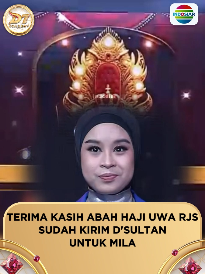Woww! Terima kasih banyak Abah Haji Uwa RJS yang sudah mengirimkan Dukungan Virtual D’Sultan dan 3x D'Boss untuk Academia favoritnya yaitu Mila✨ . . #IndosiarBawaDangdutBerkelasBerkualitas #DAcademy7Indosiar #DAcademyIndosiar