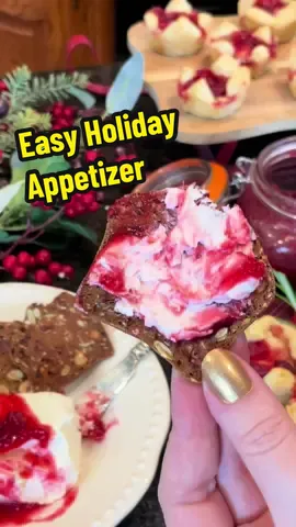 We love an easy appetizer here at The Rose Table - especially during the holidays! 😍 Making my viral #cranberrysauce? Spoon some over cream cheese and serve with crackers for a fantastic snack! #thanksgiving #christmasappetizers #cranberry   
