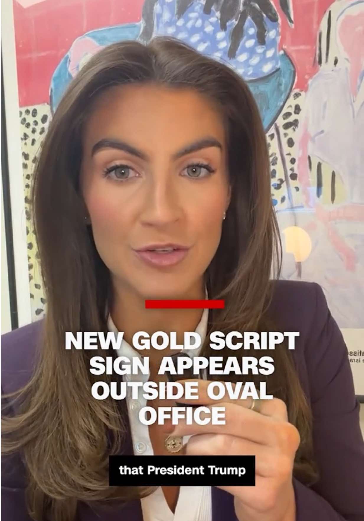 CNN's Kaitlan Collins discusses the latest changes to the White House -- this time being a gold-scripted 