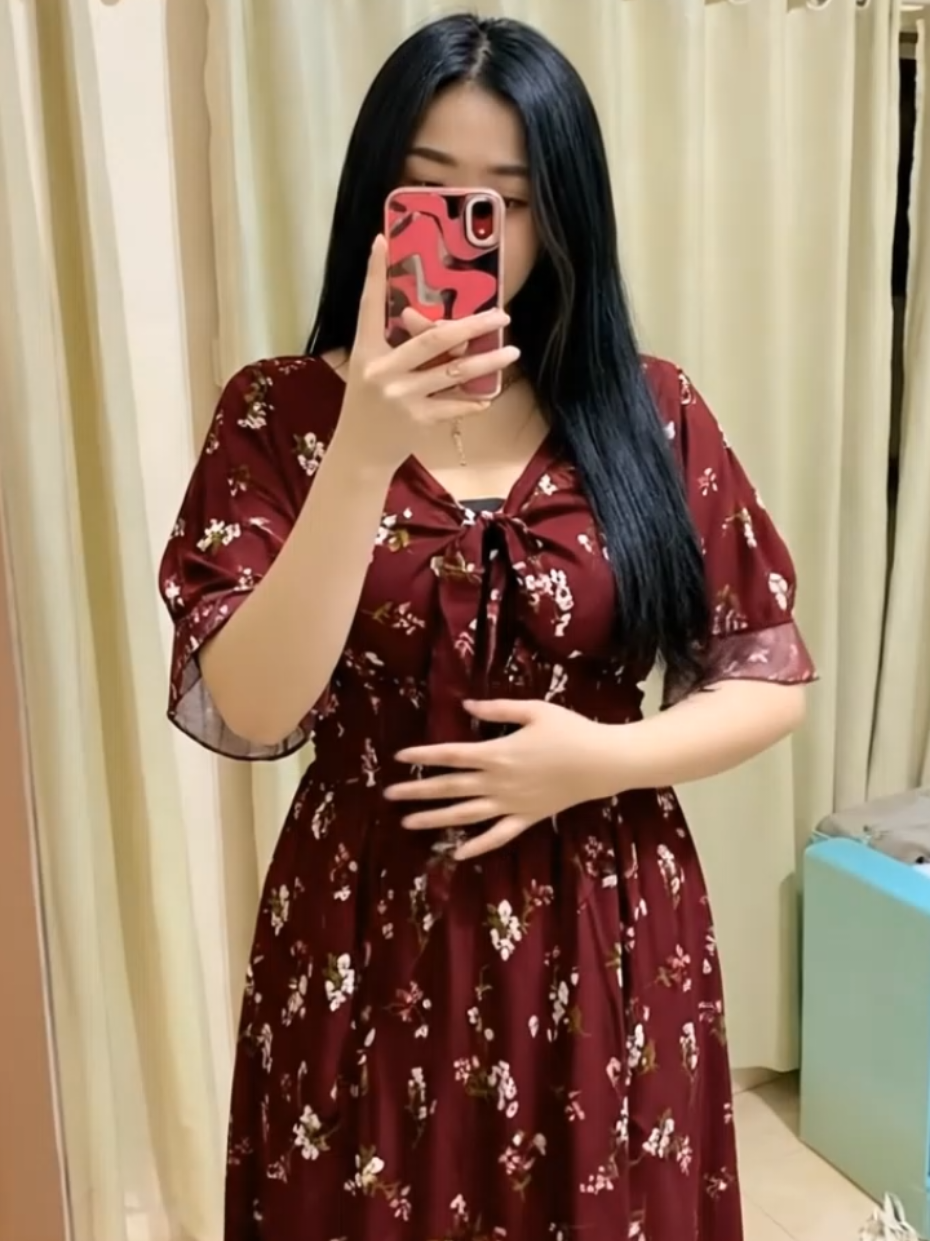 Rekomendasi Dress Pinka motif Bunga Azalea Bali Dress Wanita Adem Bahan Rayon Lembut Nyaman Casual Santai Panjang#dress #dressup #dresskekinian #rekomendasi #fyppppppppppppppppppppppp 