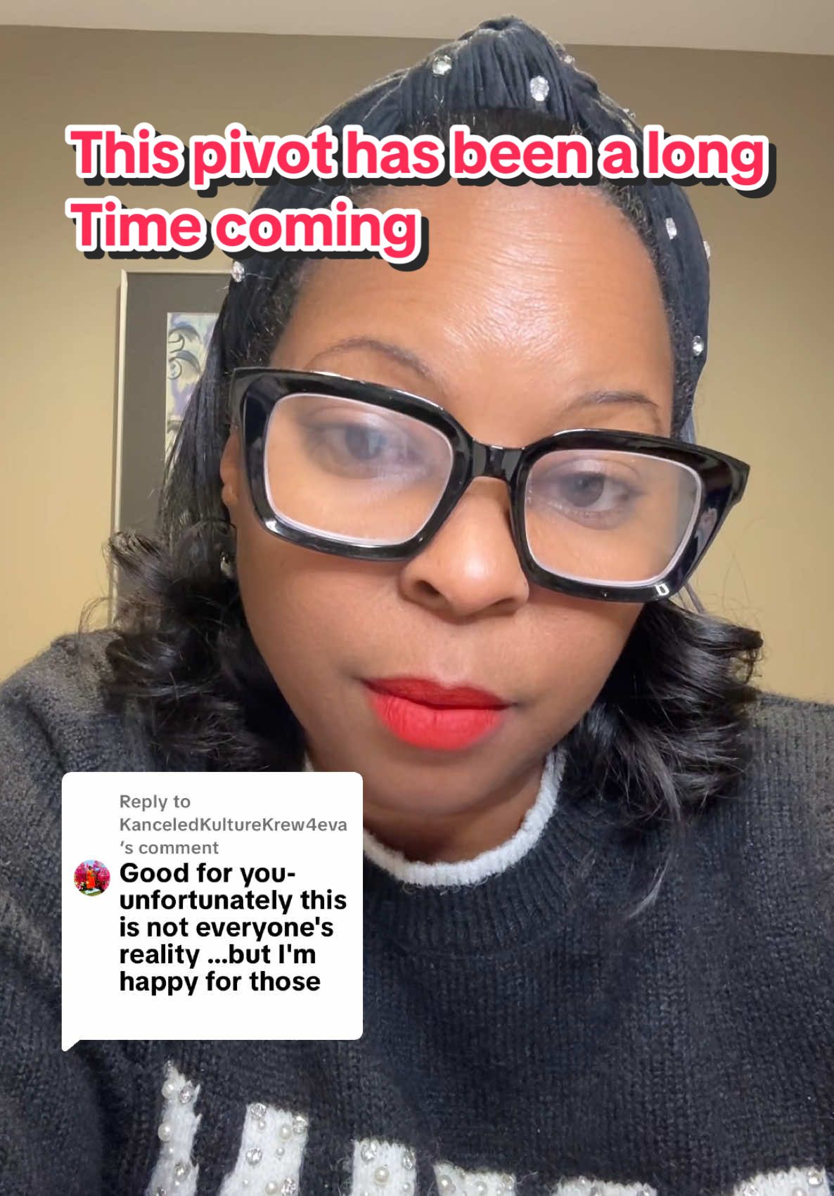 Replying to @KanceledKultureKrew4eva This pivot has been in the making for some years now! Based on where I am in my social media journey, it time to bet on myself ❤️ #laidoff #byecorporatelife #layoffs2025 