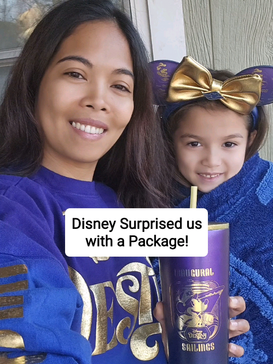 Disney invited us on a cruise and then they surprised us a package!  Thanks @Disney Parks  for this wonderful opportunity! Can't wait to make memories with my family on their newest ship #DisneyDestiny 🤩