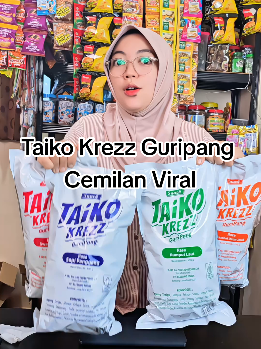 Membalas @only_dewwww Taiko Krezz Guripang Cemilan Viral ada 4 varian rasa loh sekarang #taiko #taikokrezz #guripang #cemilanviral #promoguncang1111 