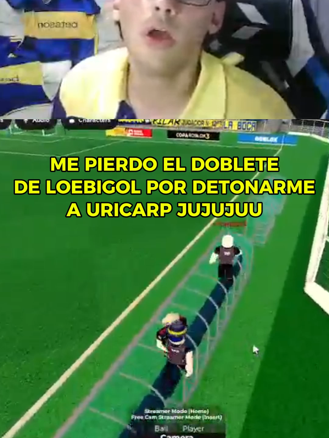 BOCA EN COPA ROBLOX AURA @uricarp9 #bocajuniors #bocajuniorsoficial💛💙 #davooxeneize #lacobraaa #clips #futbolargentino
