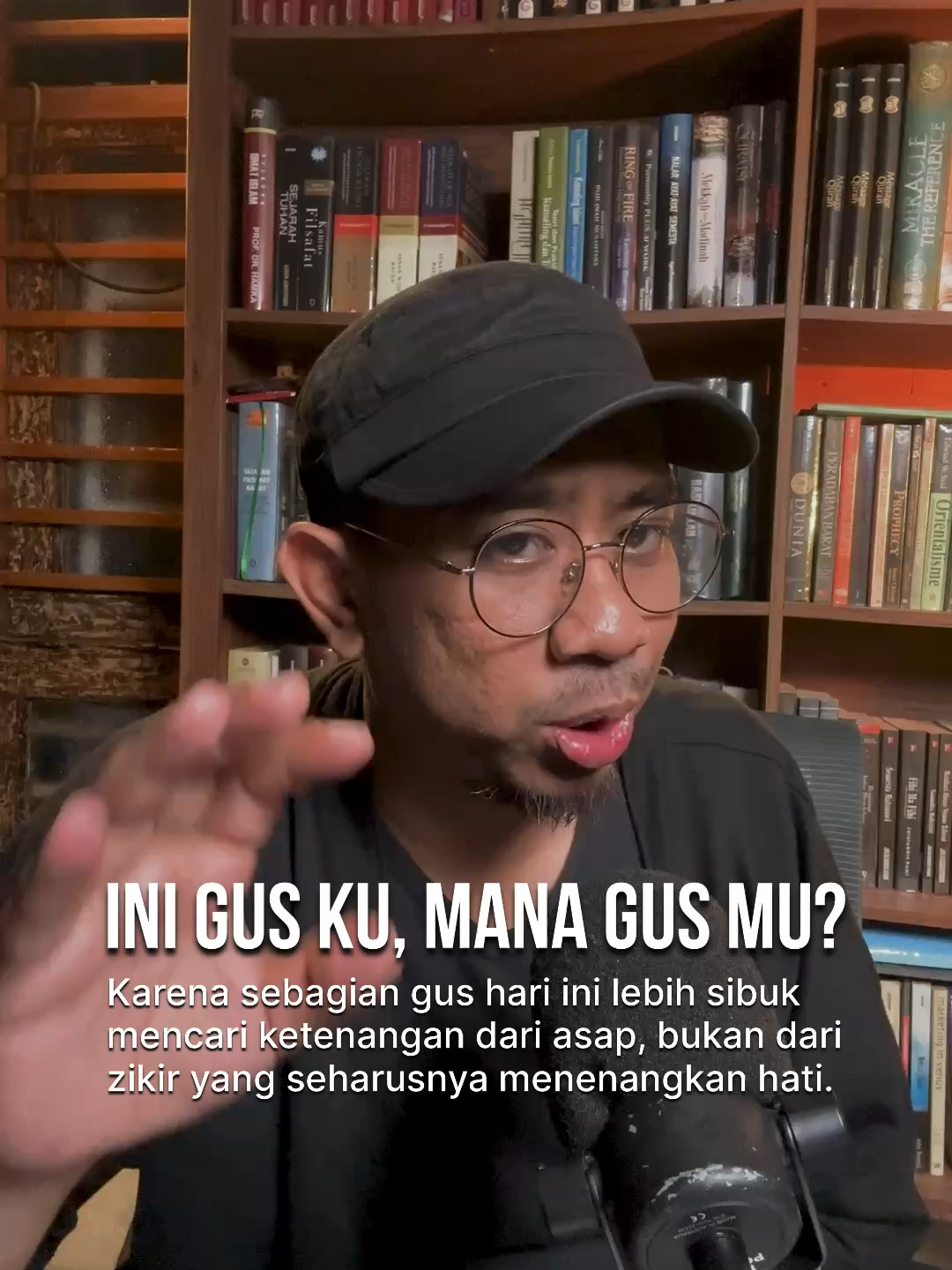 Karena sebagian gus hari ini lebih sibuk mencari ketenangan dari asap, bukan dari zikir yang seharusnya menenangkan hati. #shifrun