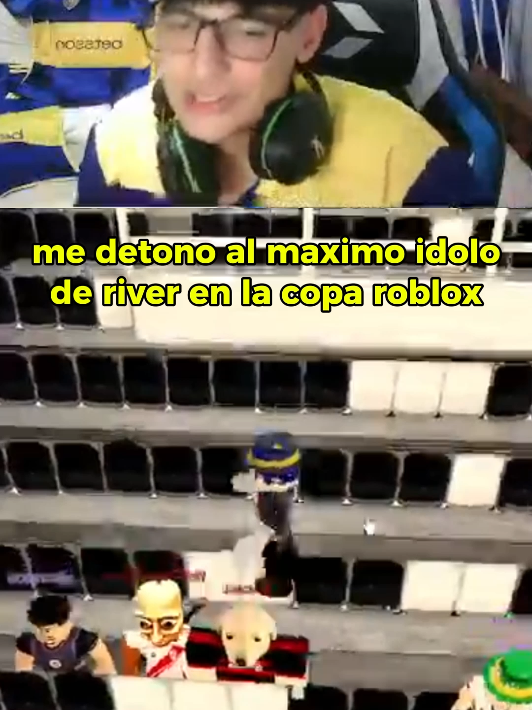 ME DETONE AL IDOLO DE RIVER EN LA COPA ROBLOX #bocajuniors #bocajuniorsoficial💛💙 #davooxeneize #lacobraaa #clips #futbolargentino