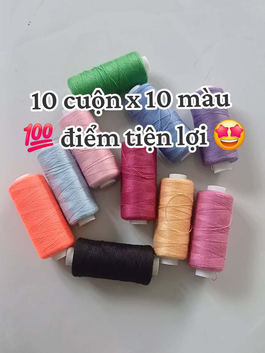 🌈 Set 10 cuộn chỉ may đa sắc – nhỏ gọn, tiện lợi, đủ màu từ sáng tới tối giúp bạn thoải mái khâu vá, may đồ, vá áo, đính cúc hay làm đồ thủ công. 🪡 Chỉ sợi bền, chắc, không xù, không đứt khi khâu. 🎨 Mỗi cuộn 1 màu khác nhau – phù hợp cho mọi loại vải và mục đích sử dụng. 💼 Dễ mang theo, cất gọn trong hộp đồ may gia đình hoặc túi du lịch. 👗 Phù hợp cho học sinh, sinh viên, nội trợ, thợ may hoặc người thích handmade. ➡️ Một set nhỏ – công dụng cực lớn, vừa tiết kiệm vừa tiện lợi, có đủ màu để “cứu nguy” mọi tình huống bất ngờ! #chimay  #mayva mayva #handmade #noitro #foryou 