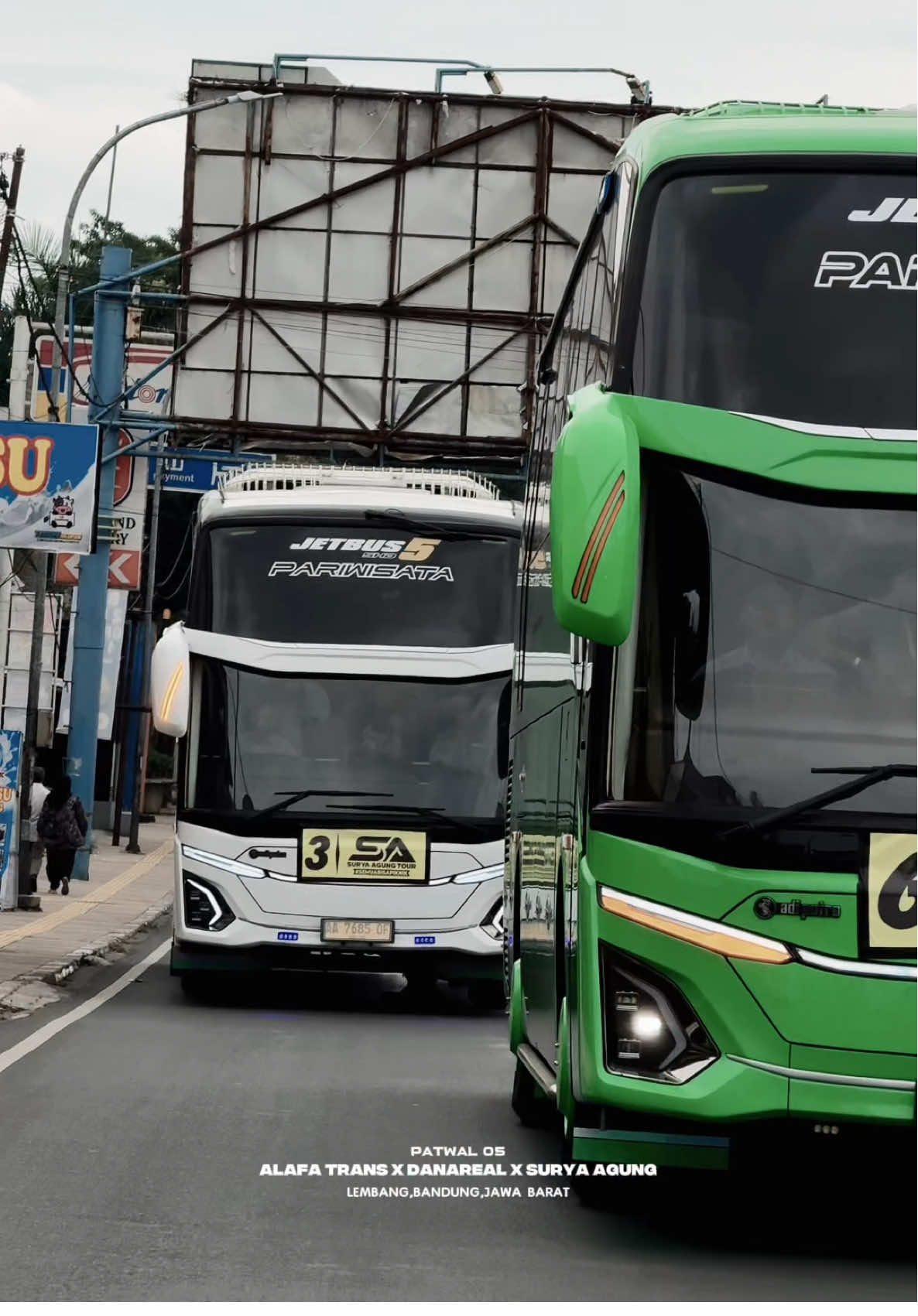 Surya Agung Tour X Alfa Trans X Danareal Tranport 🔥 • Lembang Bandung 📍 #videobus #videobusindonesia #tourandtravel #tourtravel #patwal 