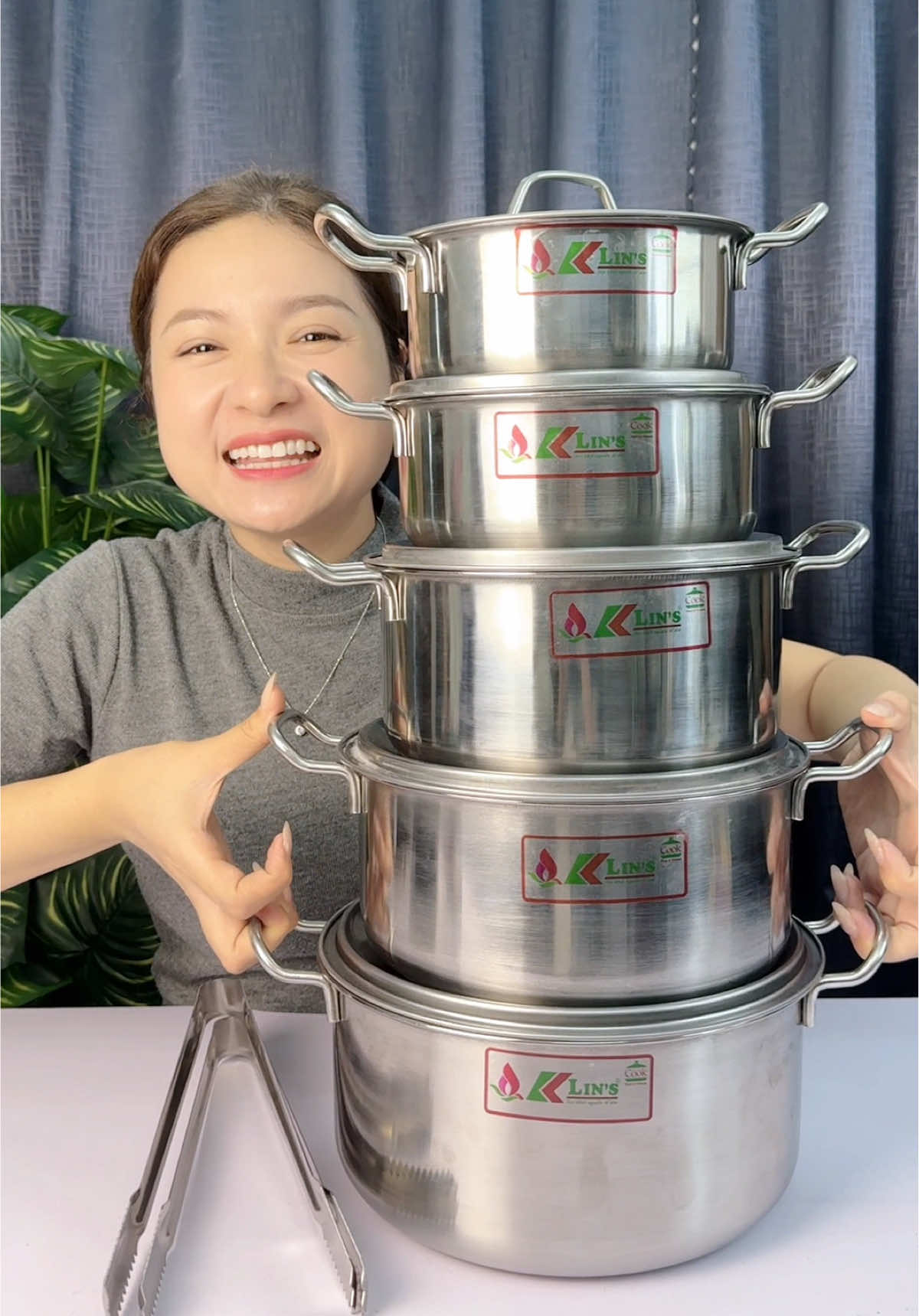 Bộ 5 nồi inox sáng bóng #colannhacua016 #bo5noiinox 