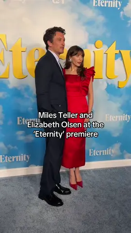 #MilesTeller and #ElizabethOlsen hit the carpet at the ‘Eternity’ premiere 