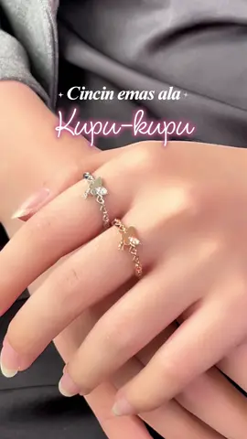 Cincin emas kupu-kupu yang bisa kamu pake buat sehari-hari! 😘🫶🏻 Cus cek keranjang kuning! #ubsgoldlifestyle #ubsgold #goldjewelry #perhiasanemas #fyp 