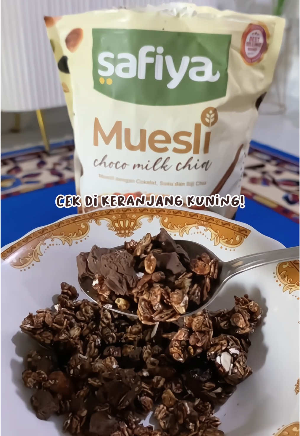 Safiya Muesli Choco Milk Chia🫶🏻 #safiya #safiyamuesli #mueslichocomilkchia 