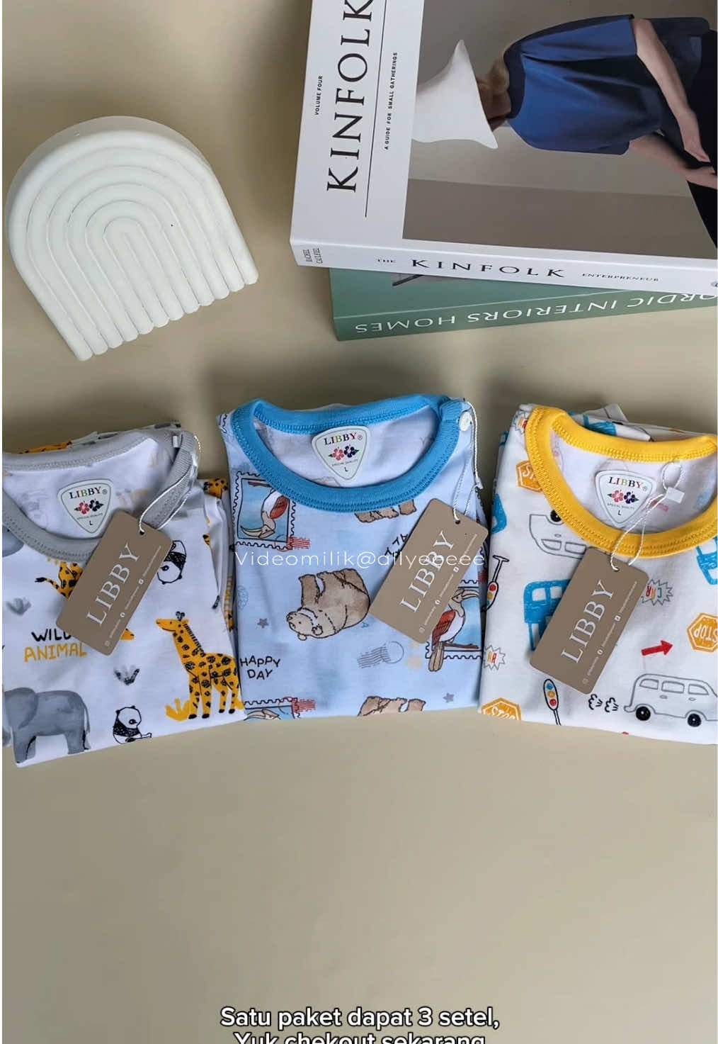 Setelan motif baru dari libby baby #setelananak #piyamaanak #libby 