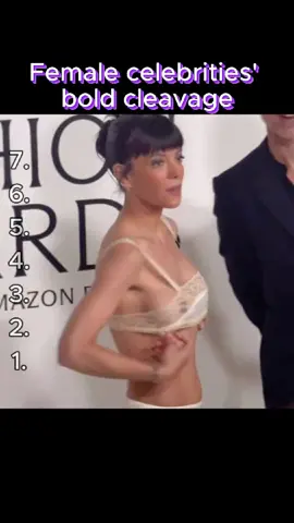 Female celebrities' bold cleavage.#famous#usa#fvp