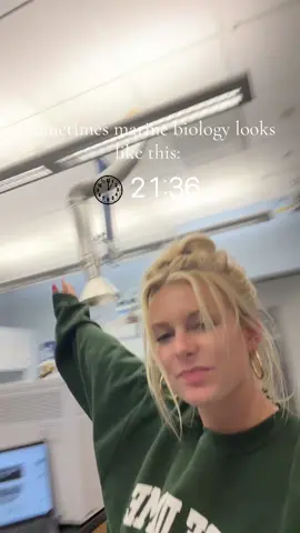 Lab werkkkkk - peep the DARK window, thanks a lot daylight savings