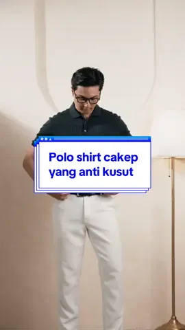 Meskipun teksturnya bergari, tapi anti kusut loh mates! #Bradley #poloshirt #polopria #antikusut #stretch 