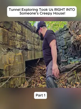 Tunnel Exploring Took Us RIGHT INTO Someone's Creepy House! - p1 #exploring #adventure #discover #underground #tunnel 