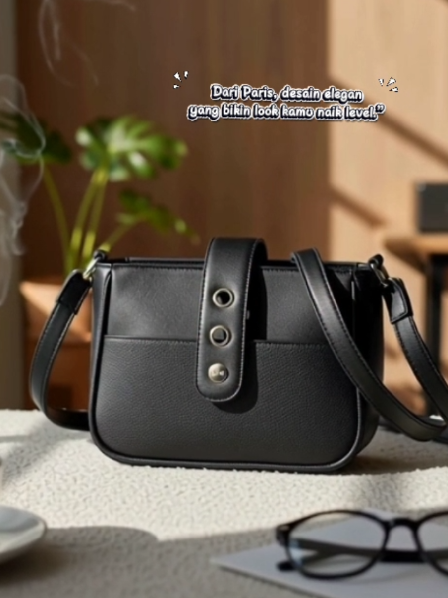 “Gaya nggak harus ribet — cukup satu tas Selempang hitam Sophie Martin Paris buat upgrade look kamu ✨ #tasselempang #sophiemartinparis #stylisheveryday  #fypdong  #creatorsearchinsights 