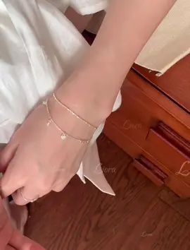 Lắc tay bạc tiểu thư charm trái tim nhẹ nhàng #jewelry #viral #xuhuong #lactay #vongtay 