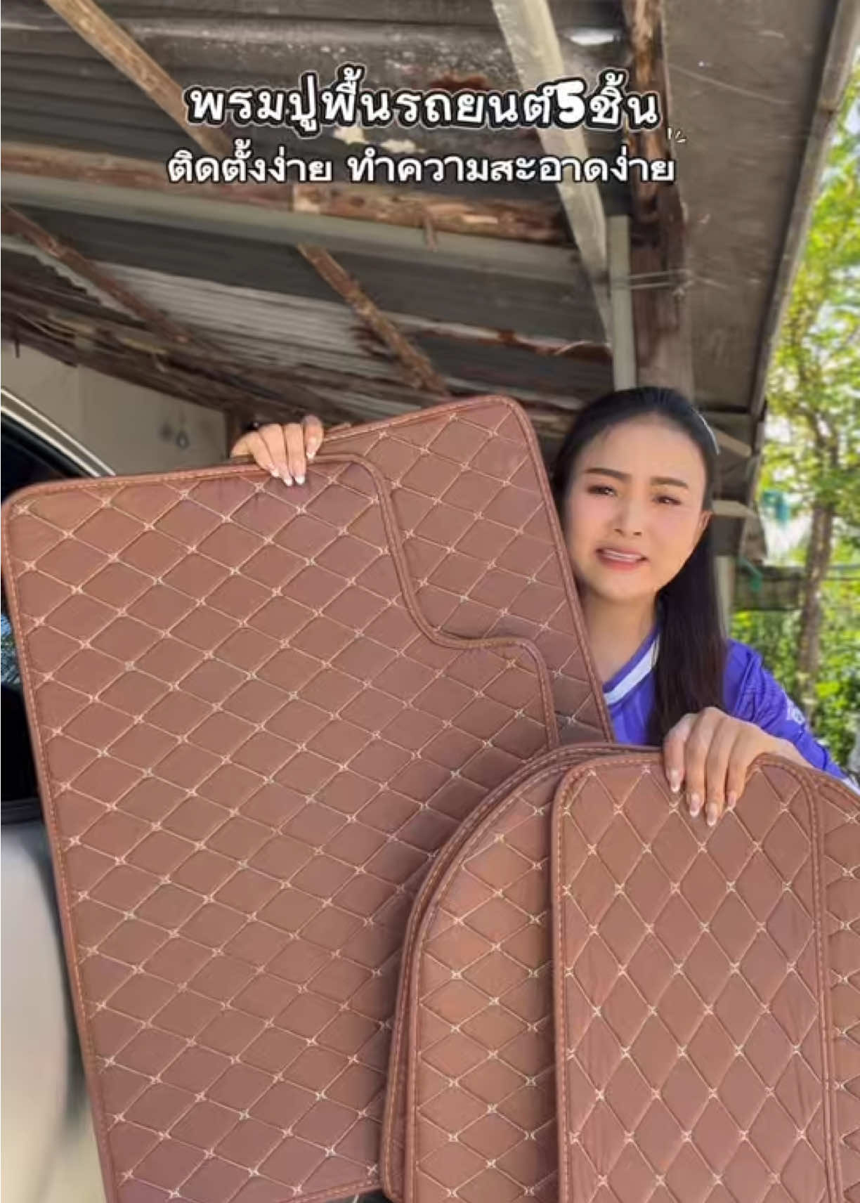 พื้นรถสวยด้วยงบหลักร้อย#พรมปูพื้นรถยนต์ #พรมปูพื้นรถยนต์ราคาโรงงาน #พรมปูรถยนต์ #พรมปูรถยนต์เซต5ชิ้น #ใบเตยชอบรีวิว 