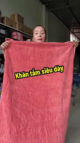 Khăn tắm siêu dày siêu thấm #hanglinhxinhxinh #giadungtienich #khantam 