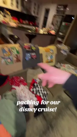 starting to pack !! how exciting 6 more days 🙀 follow me for more disney wonder content #disneycruise #disneywonder #packing #disneyoutfits 