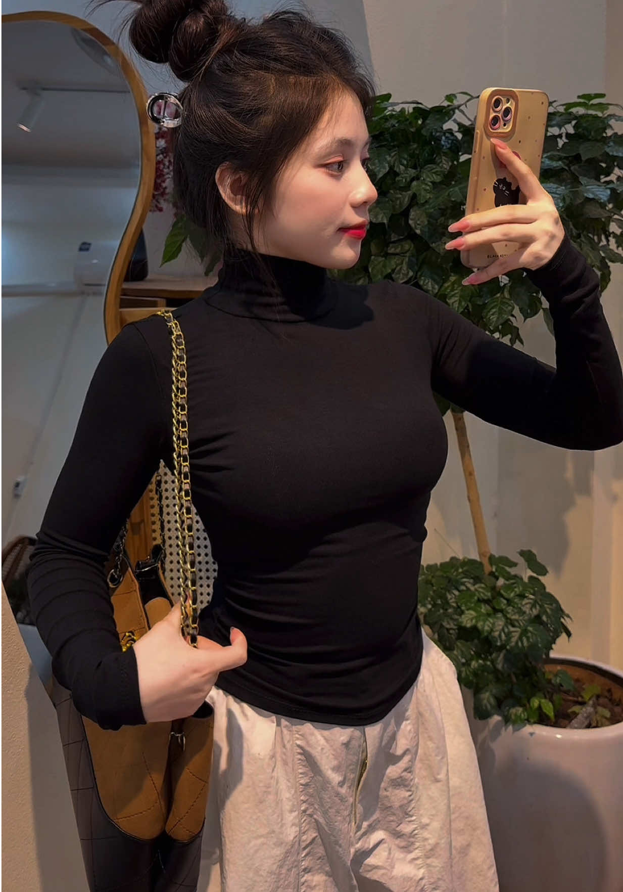 Top thun cổ lọ đẹp