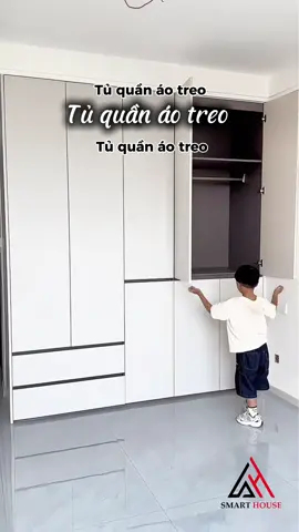 Tủ quần áo treo, tủ quần áo treo, tủ quần áo treo. Cái gì quan trọng nhắc lại 3 lần 🤣 #thietkenoithat #noithatphongngu #noithathiendai #noithat 