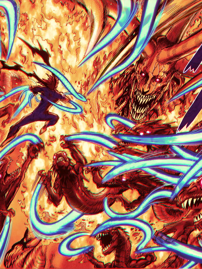 Garou vs Orochi Animación creada por: 馬達尷尬 (Mǎdá Gāngà) de Bilibili. #onepunchman  #onepunchmanseason3  #Anime 