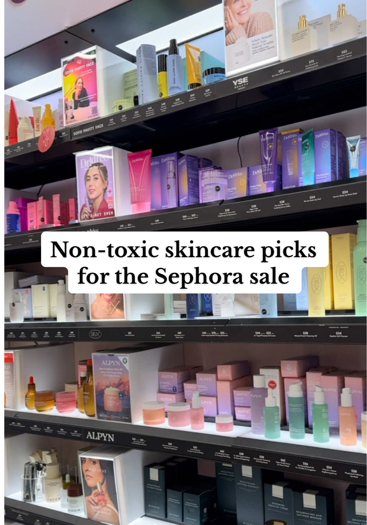 Full guide to shopping actually clean products at @sephora on my webs ite! #nontoxicliving #lowtoxliving #nontoxicswaps #lowtox #sephorasale 