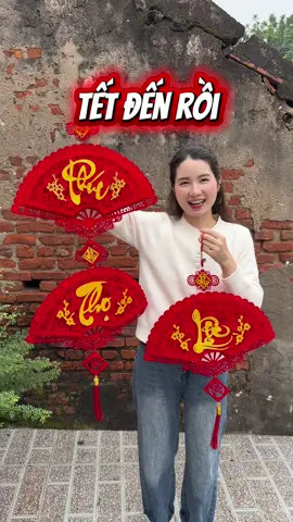 Khánh quạt vải nhung trang trí tết #trangtritet 