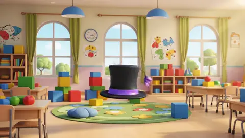 Promt: bước 1: Viết promt tạo video chiếc mũ ảo thuật bay giữ lớp học hình ảnh 3d, hiệu ứng những ngôi sao, ánh sáng bay trên mũ khi quay, màu sắc tươi sáng phù hợp với lứa tuổi mầm non, sau xuất hiện một chú sâu đáng yêu nói xin chào các bạn, mình là chú sâu dễ thương đây. bước 2: coppy promt dán váo veo3 là ra sản phẩm ạ.đỡ mất công mày mò phải k quý thầy cô#ai #AI #CogiaohocAI #cothuy 