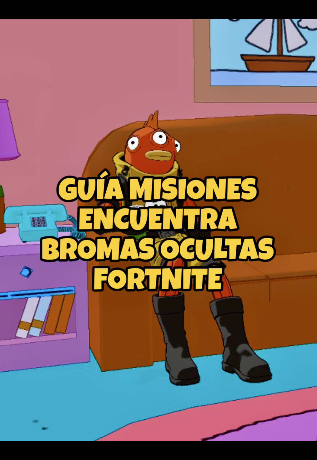Guía Misiones Encuentra Bromas Ocultas Fortnite  12 Bromas Ocultas en la Mini temporada de Los Simpsons Fortnite #fortnite #fortniteespañol #fortnitemisiones #fortniteguia #fortnitebr 