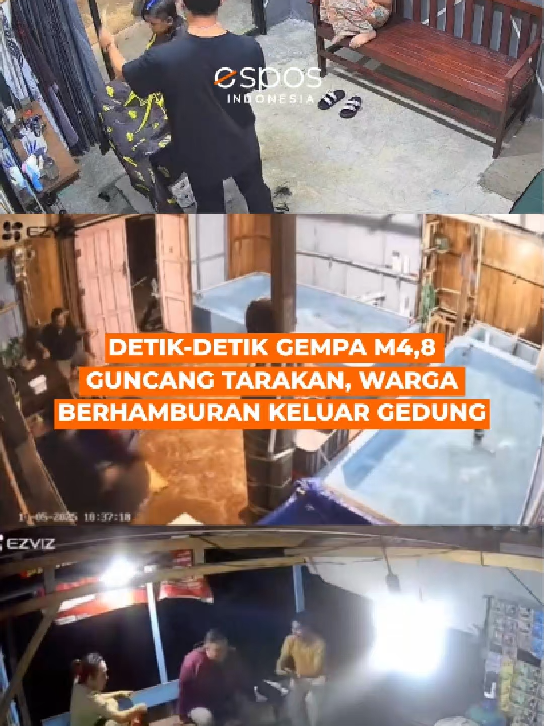 Detik-detik Gempa M4,8 Guncang Tarakan, Warga Berhamburan Keluar Gedung Gempa bumi berkekuatan magnitudo 4,8 mengguncang Kota Tarakan pada Rabu (5/11/2025) pukul 17.37 WIB. Menurut laporan BMKG, pusat gempa berada di laut, sekitar 24 kilometer tenggara Kota Tarakan, Provinsi Kalimantan Utara, pada koordinat 3,33 Lintang Utara dan 117,82 Bujur Timur, dengan kedalaman 10 kilometer. BMKG memastikan gempa tersebut tidak berpotensi tsunami. Badan Nasional Penanggulangan Bencana (BNPB) dalam keterangan tertulisnya, menyebutkan guncangan gempa terasa cukup kuat selama sekitar lima detik di wilayah Kota Tarakan, terutama di Kecamatan Tarakan Barat, Kelurahan Karang Rejo, dan Kelurahan Mamburungan. Getaran membuat sebagian warga yang berada di pusat perbelanjaan panik dan berhamburan keluar gedung untuk menyelamatkan diri. BNPB mengimbau masyarakat di wilayah terdampak untuk tetap tenang dan tidak terpengaruh oleh isu yang tidak dapat dipertanggungjawabkan.  #videoviral #videoviralitiktok #tiktok #tiktokviral #newsviral #beritaviral #gempatarakan #gempatarakanrabu5november2025 #gempaguncangtarakan #gempakalimantanutara