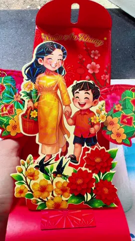 Tết: “Bao lì xì 3D hot nhất Tết 2026 đây rồi 🔥 Cầm là mê – nhìn là muốn lì xì liền 💸 Mẫu đẹp – sang – độc quyền, ai nhìn cũng phải ‘wow’ 🤩 ✨ Chốt đơn liền tay kẻo hết mẫu nha!”#baolixi #baolixitet #baolixi2026#lixitet #tet 