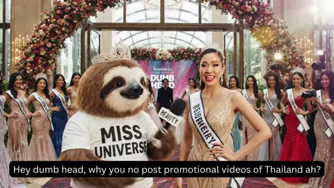#TheSinglishSloth #MissUniverse #Thailand #Dumb #boycott 