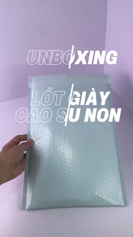 Unboxing lót giày cao su non 4d cùng chúng mình nhé. #minq #lotgiaycaosunon #lotgiayemchan #lotgiaykhumui #lotgiaythoangkhi 