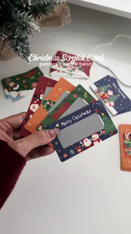 pamasko with a twist! 🎅 #christmasscratchcard #christmas #christmascard #scratchcard #christmasgift 