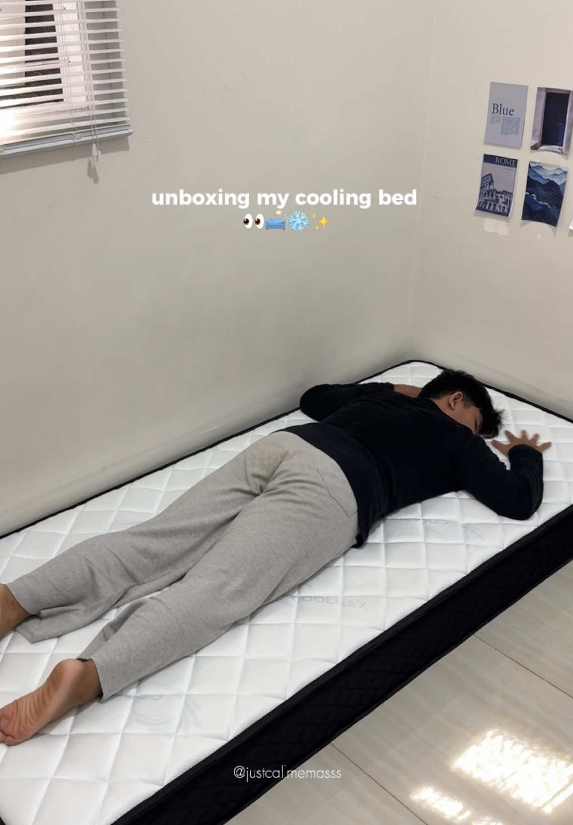 akhirnya punya kasur empuk nyaman dan ada sensasi dinginnya 😍❄️ aku ambil ukuran 90x200x20cm yaa yuk samaan! Co di keranjang kuning 🛒  #kasur #coolingmattress #kucadi #rekomendasikasur #kasurdingin 