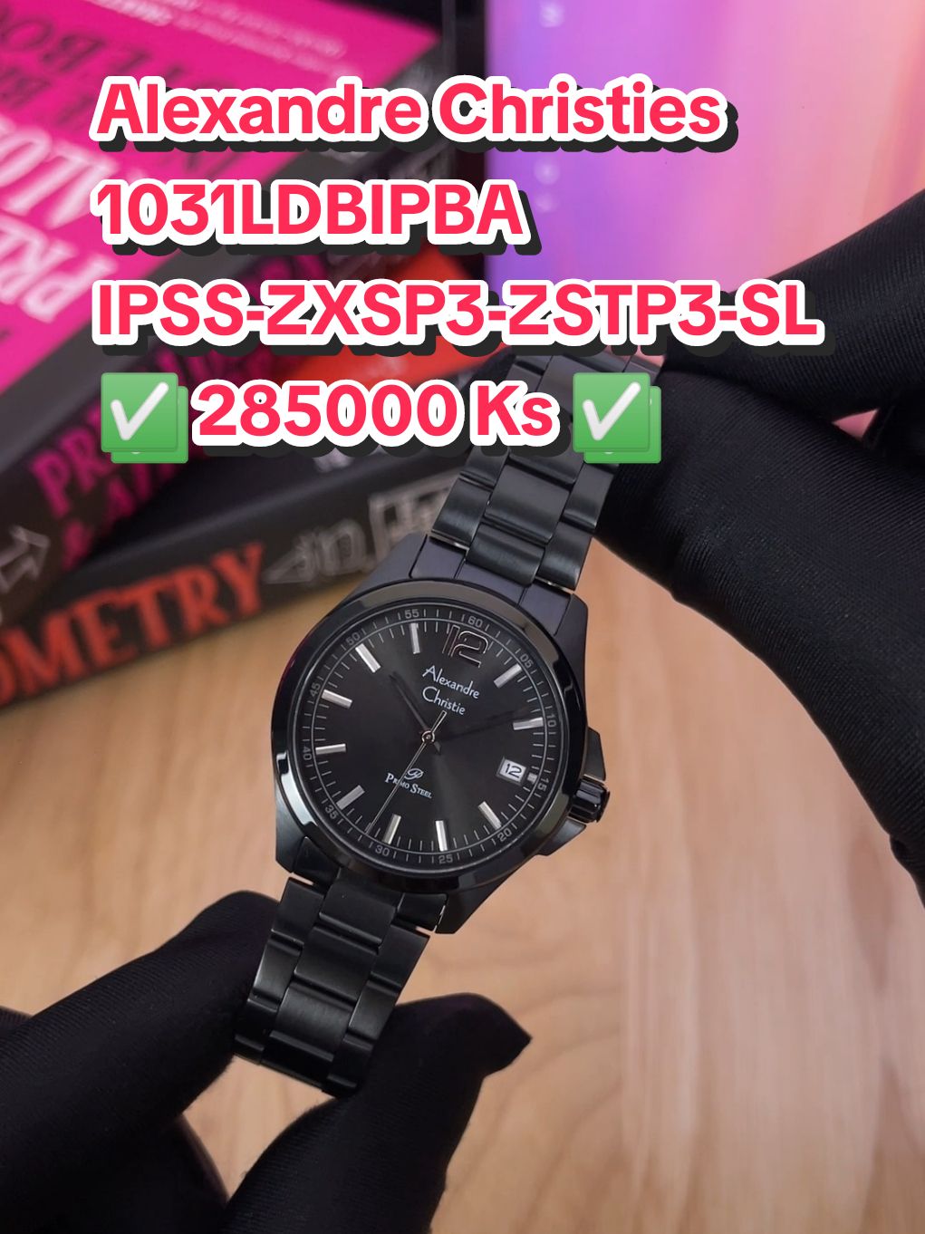 Alexandre Christies 1031LDBIPBA IPSS-ZXSP3-ZSTP3-SL:A3:B0:L2 ✅ 285000 Ks ✅ Case Size :  33 mm Water Resistance : 3 ATM #alexandrechristie #နာရီ #ရောက်ချင်တဲ့နေရာရောက်👌 #နာရီချစ်သူများအတွက်တင်ပေးလိုက်ပြီနော် #forlady 