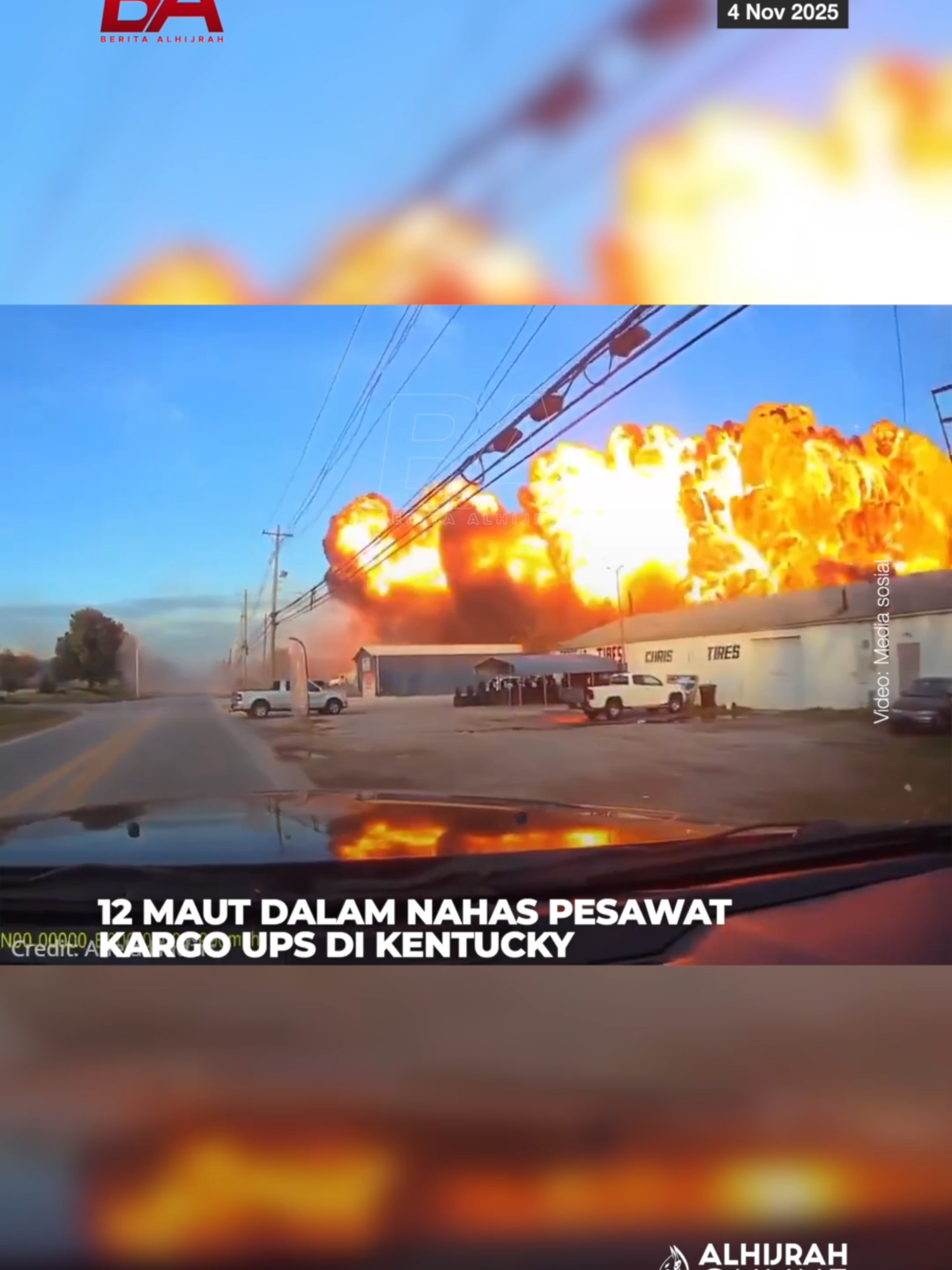 Sekurang-kurangnya 12 orang terbunuh selepas sebuah pesawat kargo terhempas pada Selasa sejurus selepas berlepas dari lapangan terbang antarabangsa di Louisville, Kentucky. Tekan link untuk berita penuh