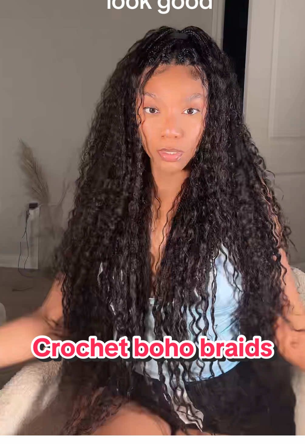 I’ll do it myself . & Make it look better than individual braids lol . And this is human hair !  #crochetbraids #bohocrochet #bohobraids #crochethairstyles 