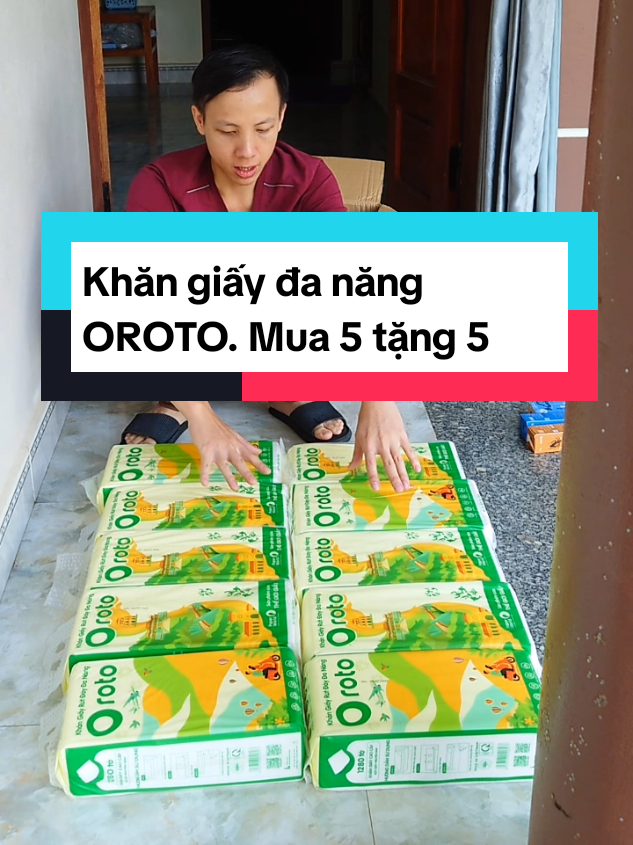 Khăn giấy đa năng OROTO. Thấm hút tốt. mềm mịn và dai#khangiayruttreotuong #khangiaydanang #khangiaytienloi #khangiayoroto #khangiayrut 